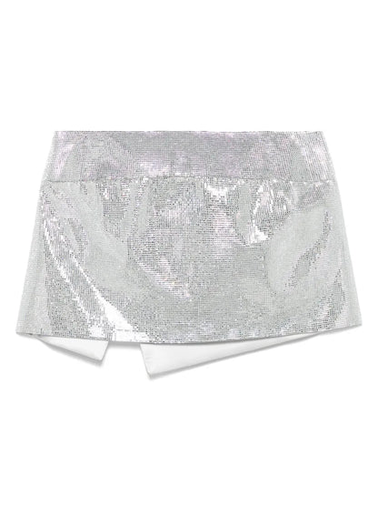 Barcode Mirror Mini Skirt