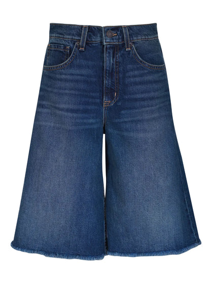 Knee-Length Denim Shorts