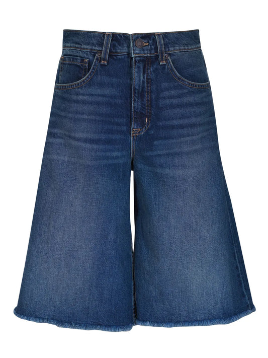 Knee-Length Denim Shorts