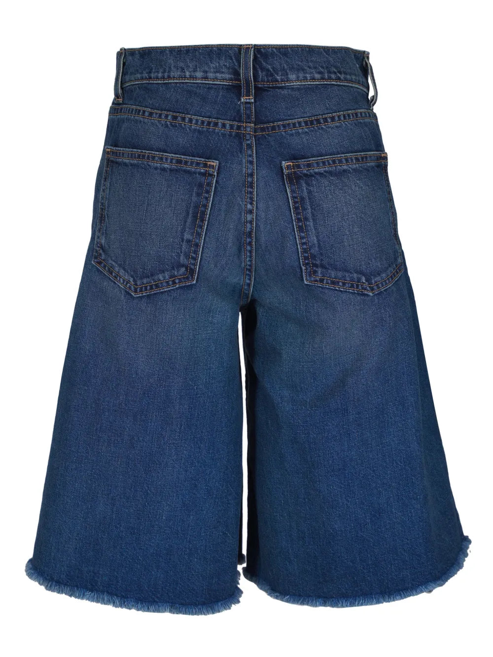 Knee-Length Denim Shorts