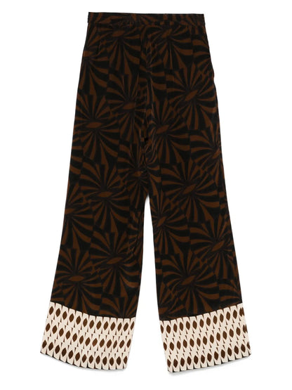 Printed Crepe Trousers