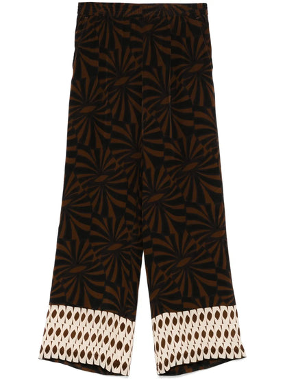 Printed Crepe Trousers