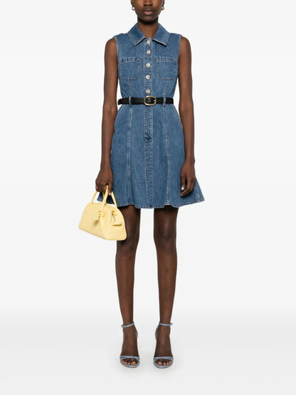 Sleeveless Denim Mini Dress