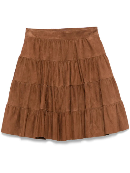 Suede Mini Skirt