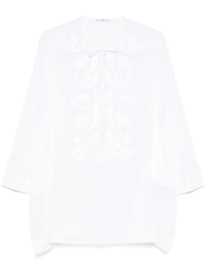 Patch-Detail Mini Dress