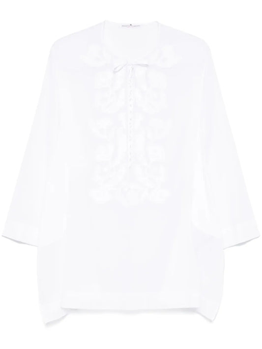 Patch-Detail Mini Dress