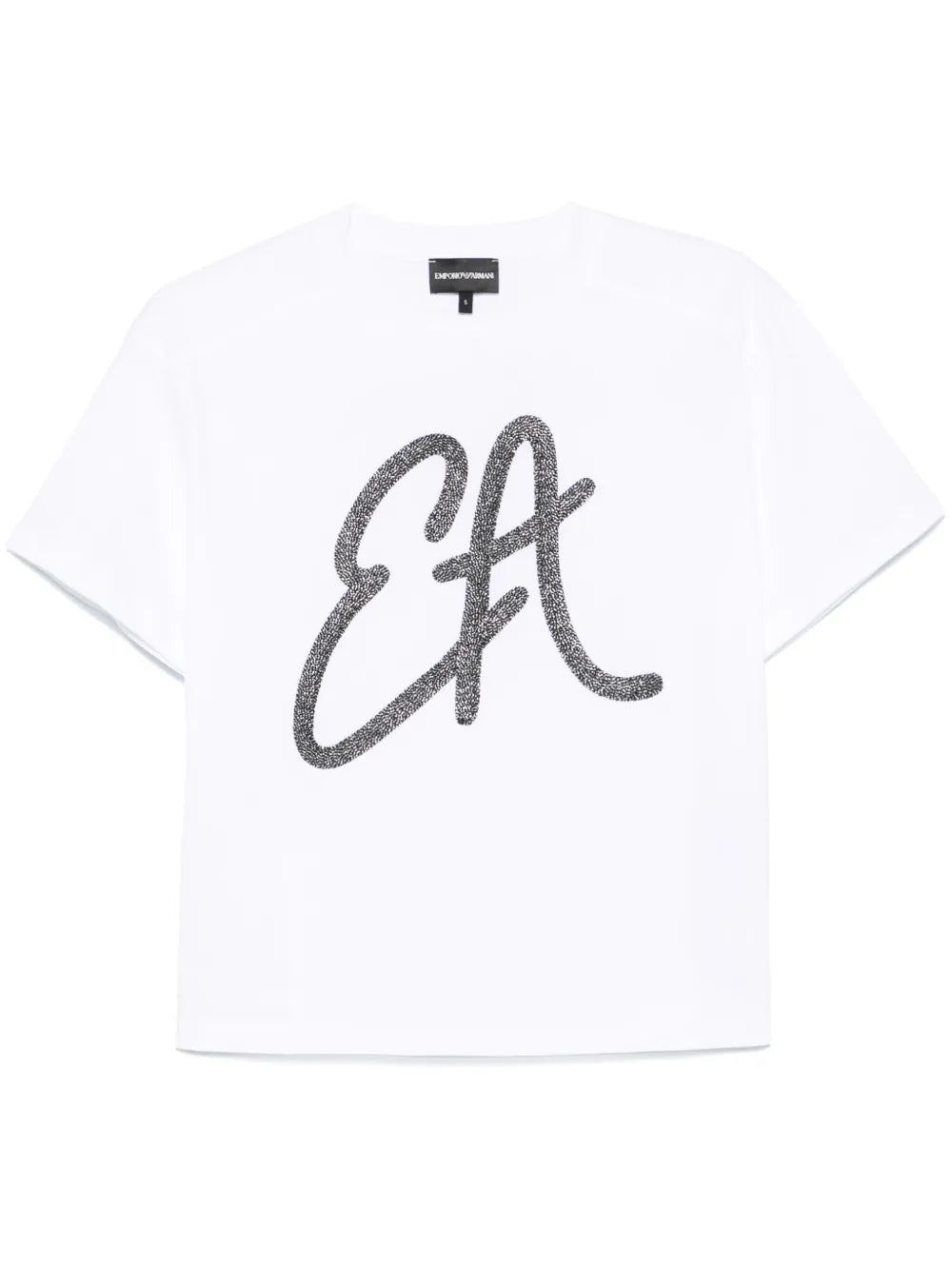 Lurex-Logo Cotton T-Shirt