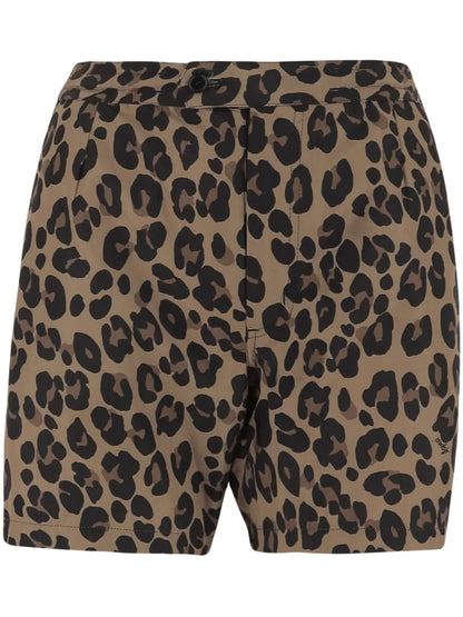 Leopard-Print Shorts