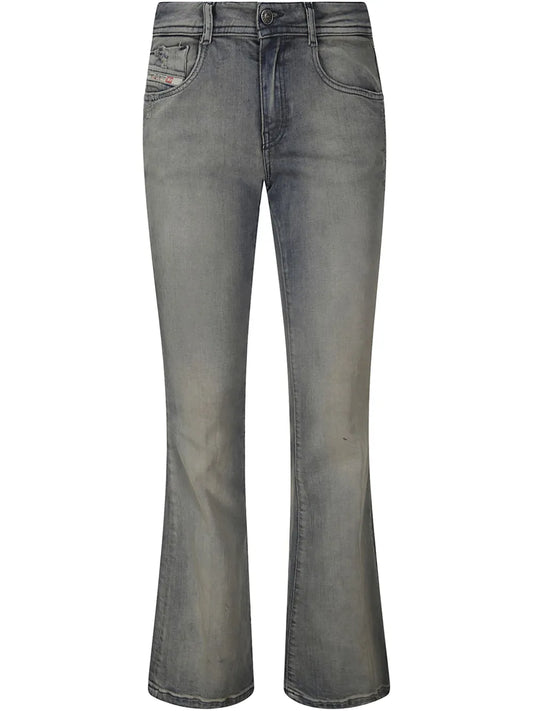 Embroidered Detailing Bootcut Jeans