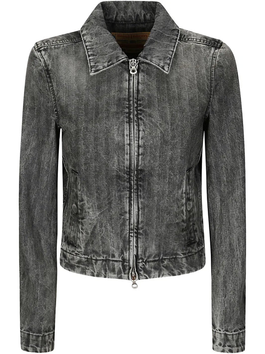 Distressed Denim Jacket