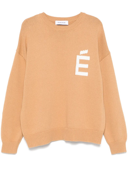Round-Neck Cotton Sweater