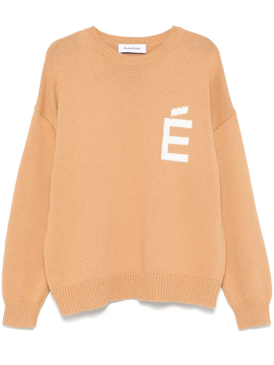 Round-Neck Cotton Sweater