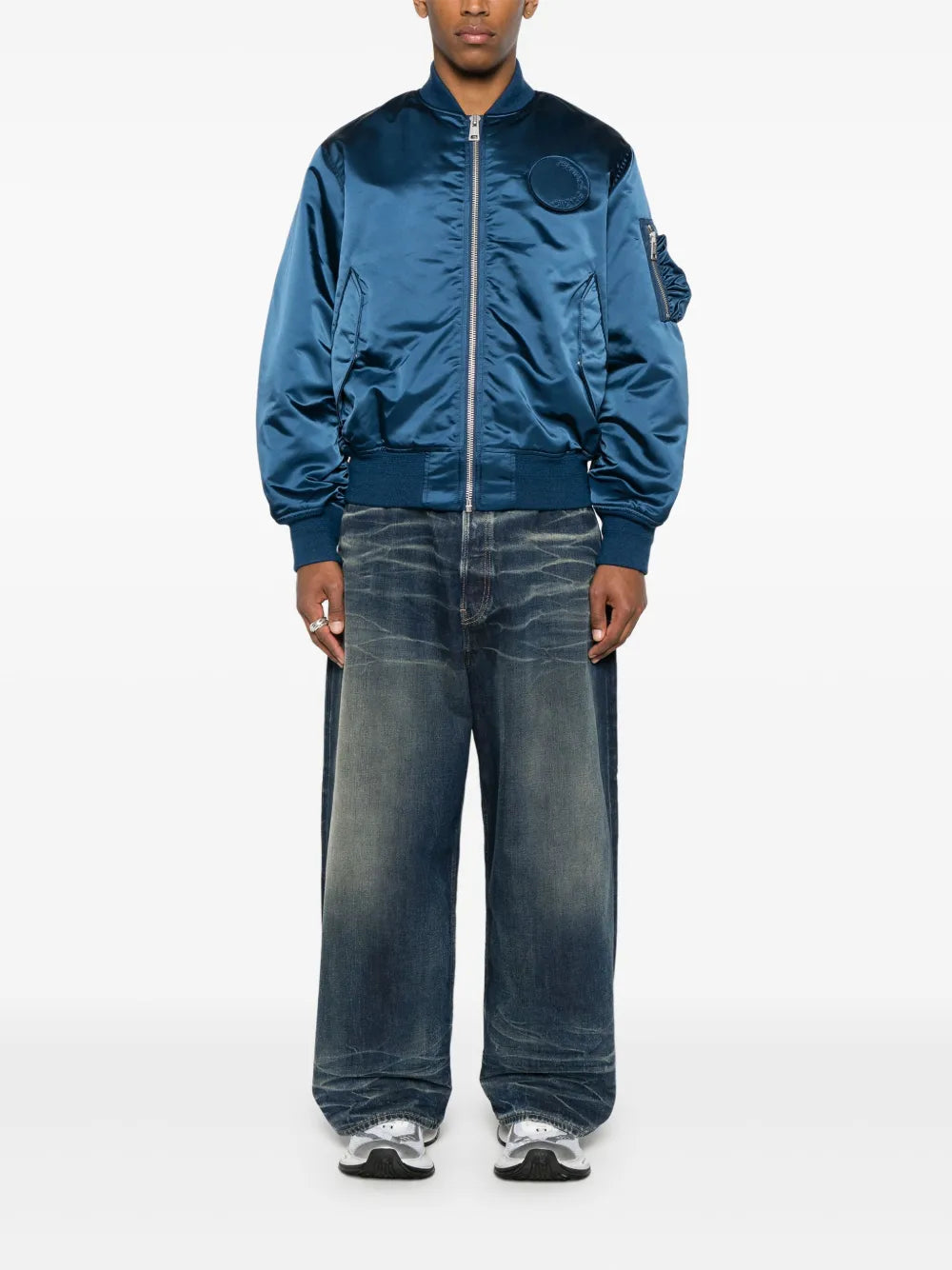 Logo-Patch Bomber Jacket