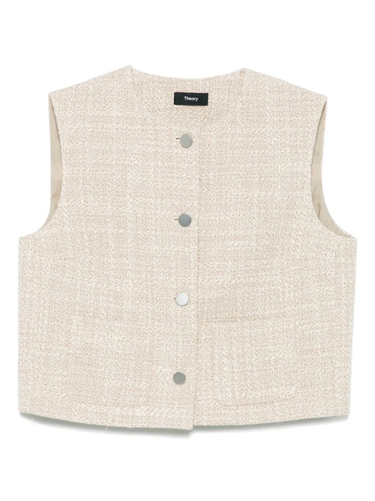 Tweed Textured Vest