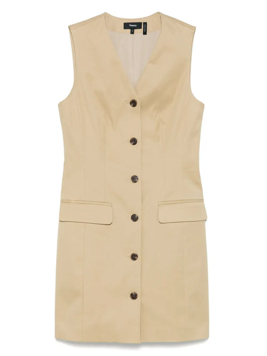 Gabardine-Wevae Mini Dress