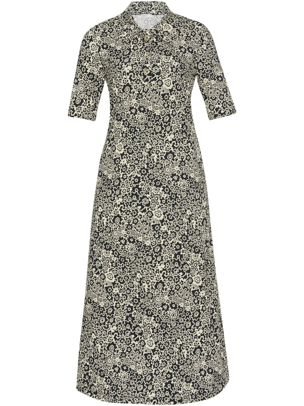 Floral-Print Midi Dress