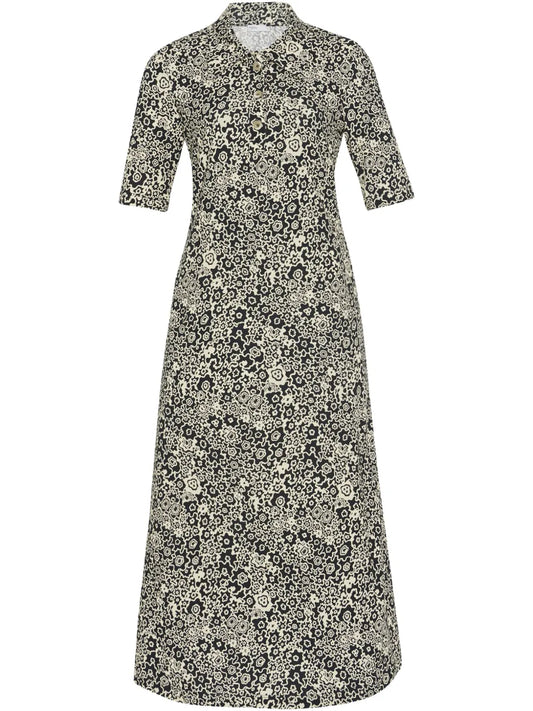 Floral-Print Midi Dress