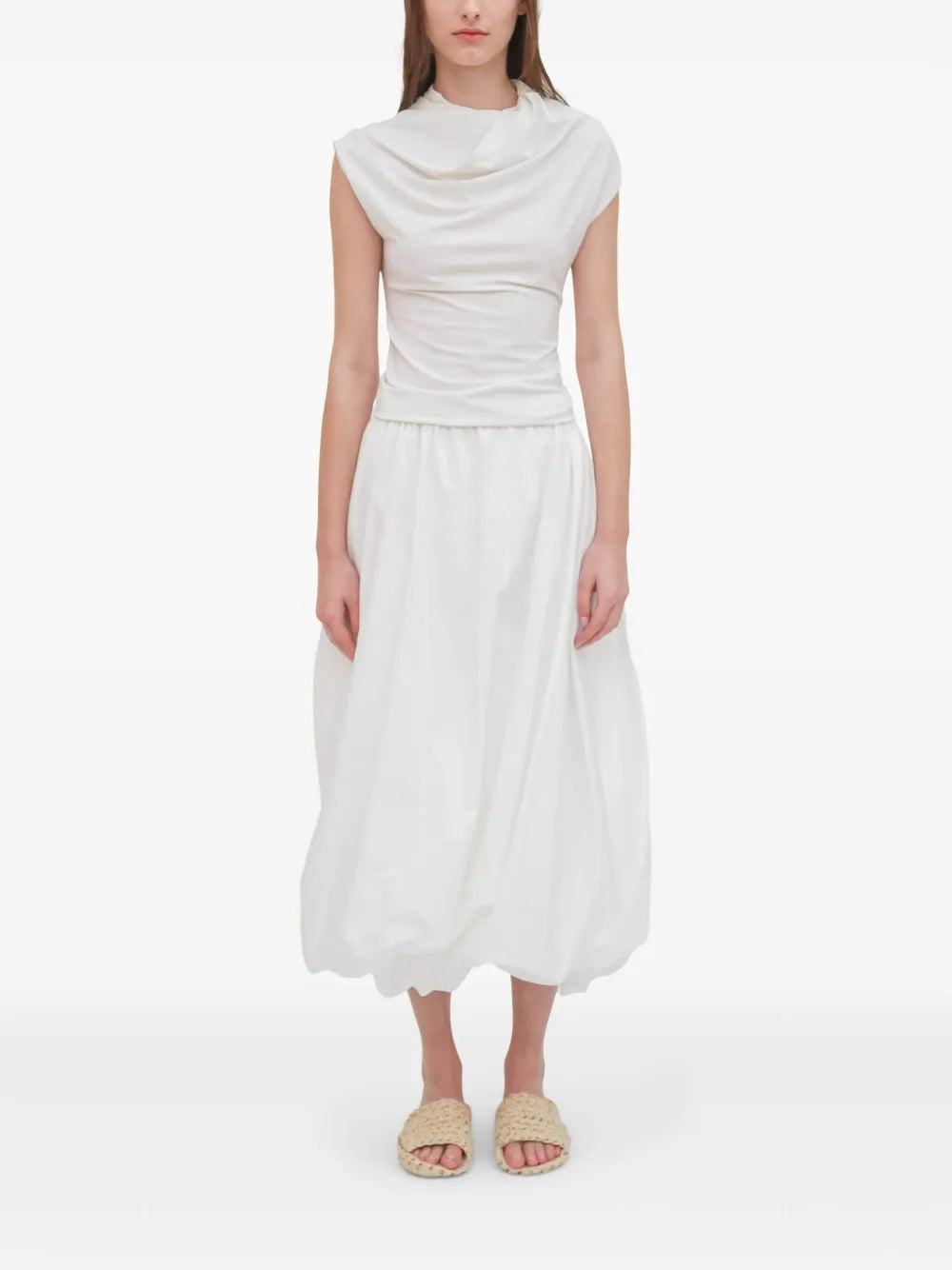 Twisted Midi Skirt