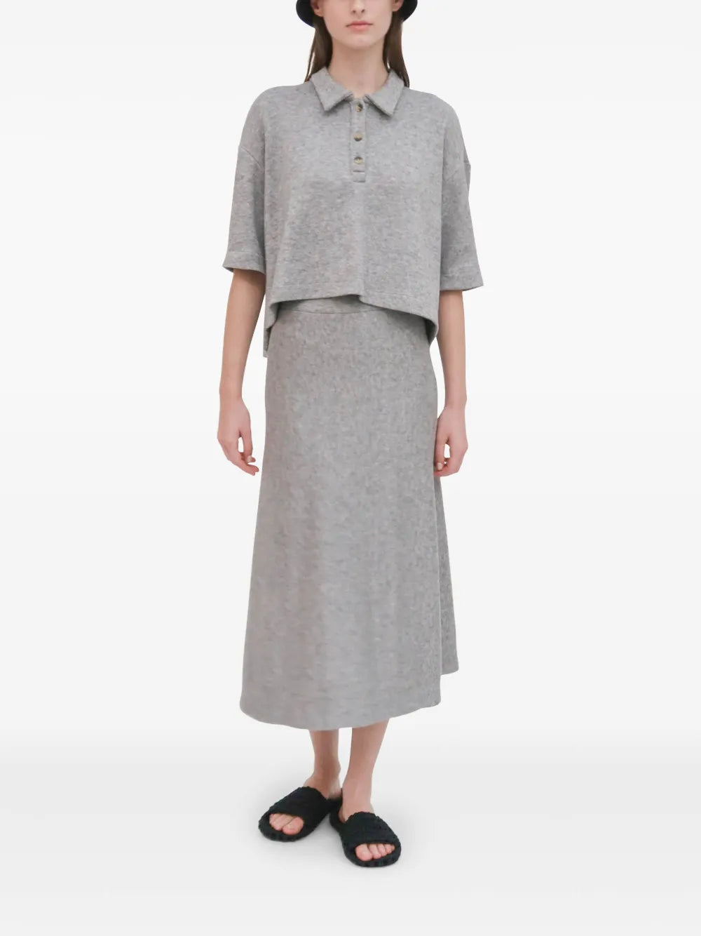 Flared Midi Skirt
