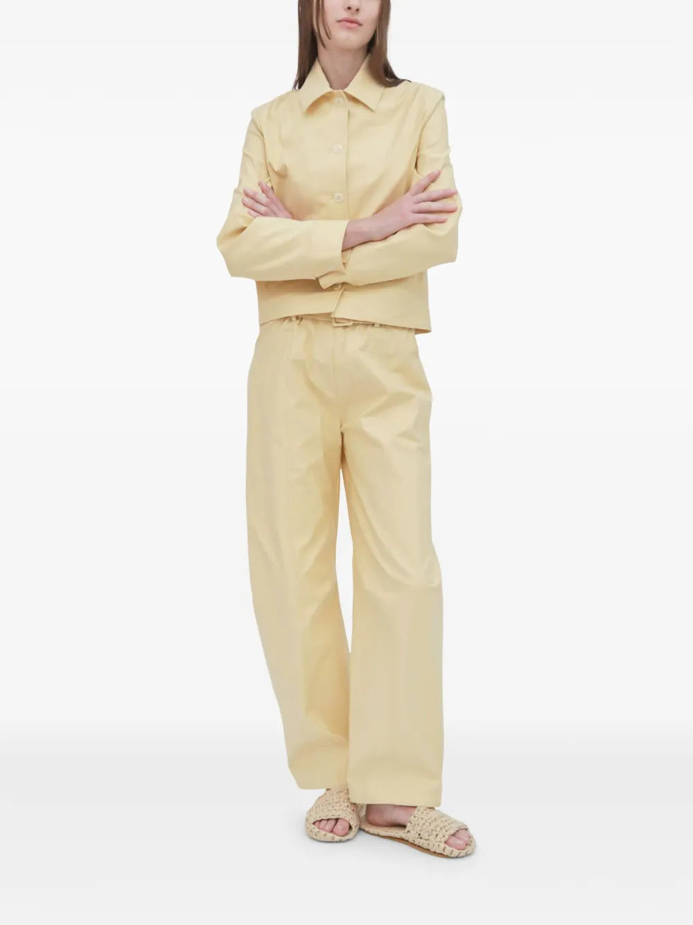 Belted Tapered Trousers
