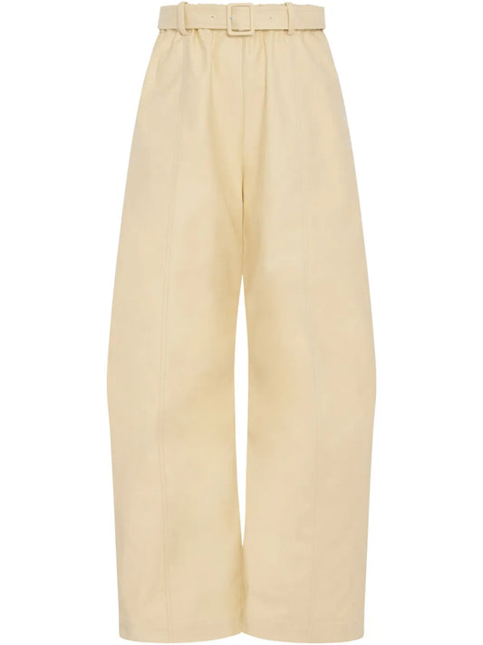Belted Tapered Trousers