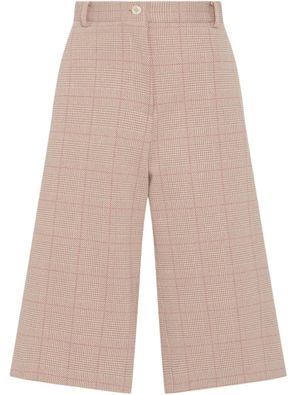 Wide-Leg Bermuda Shorts