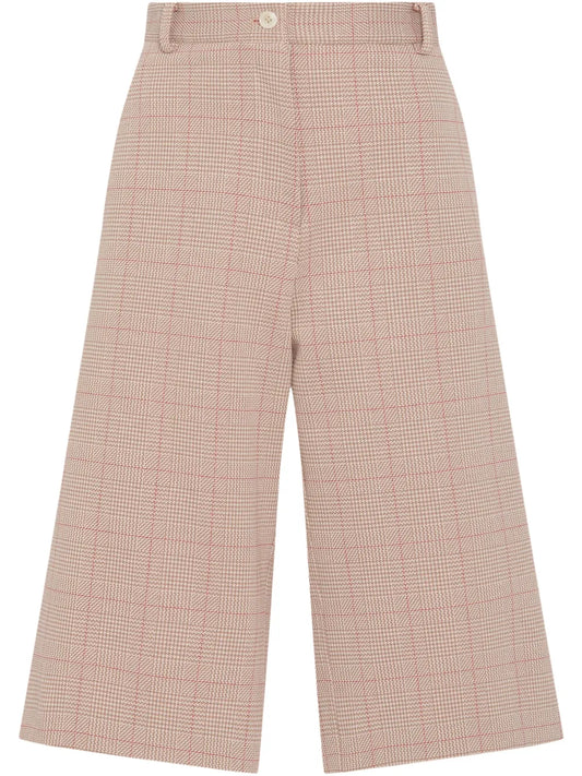 Wide-Leg Bermuda Shorts