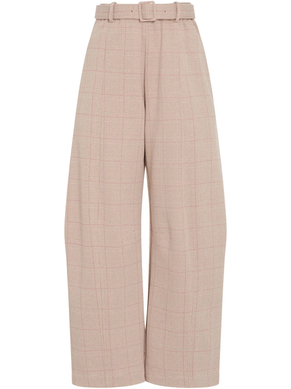 Belted Tapered Trousers
