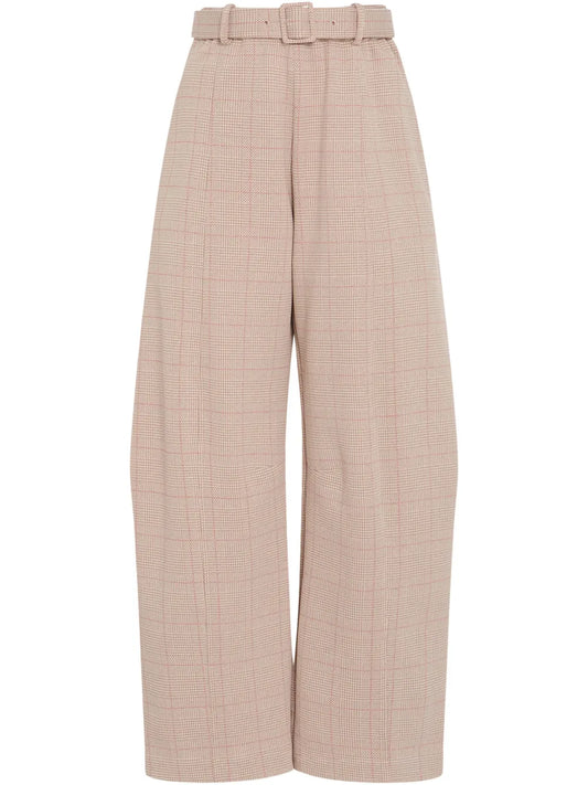 Belted Tapered Trousers