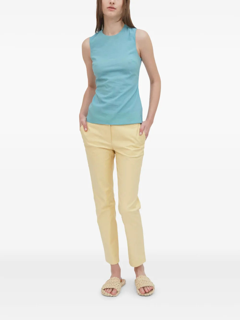 Cropped Skinny Trousers