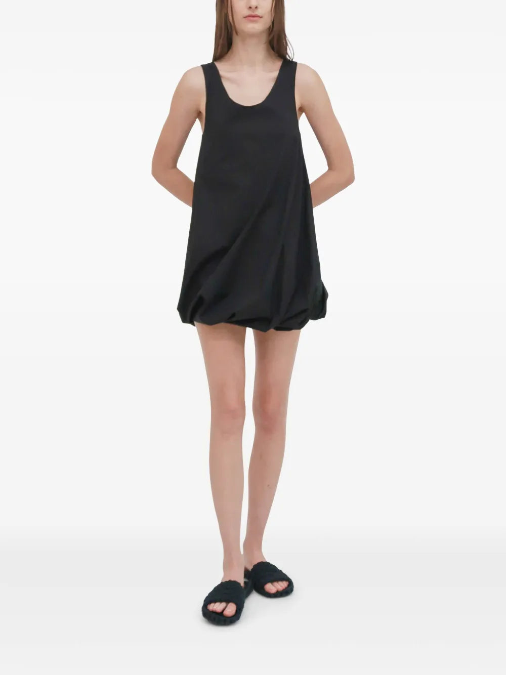 Twisted-Hem Mini Dress