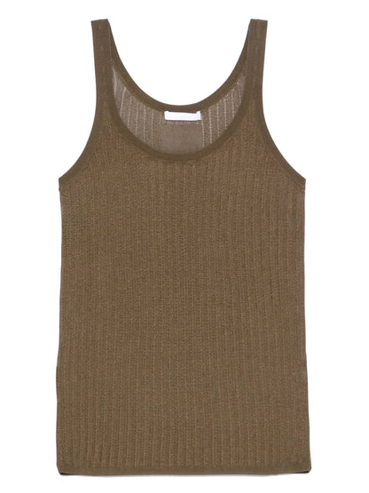 Pointelle Ribbed Tank Top