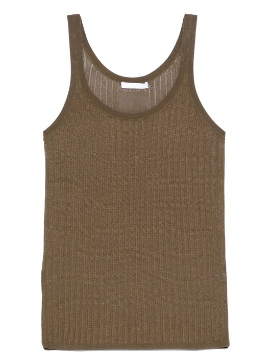 Pointelle Ribbed Tank Top