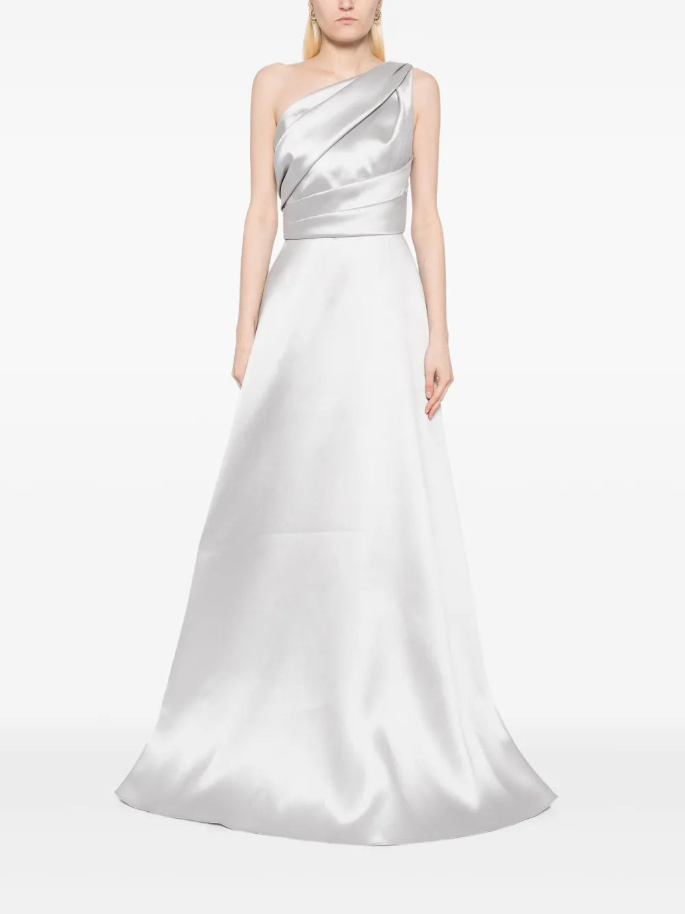 One-Shoulder Mikado Gown