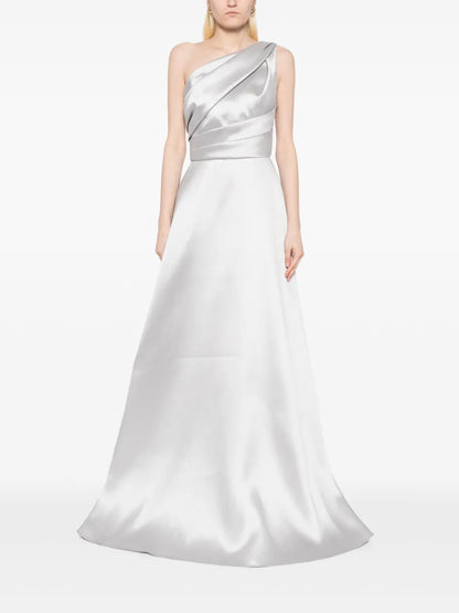 One-Shoulder Mikado Gown