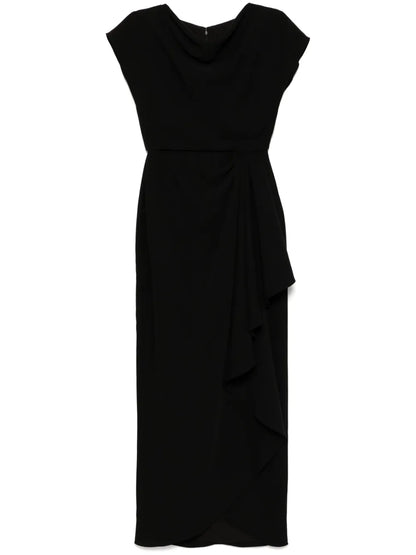 Draped Crepe Gown