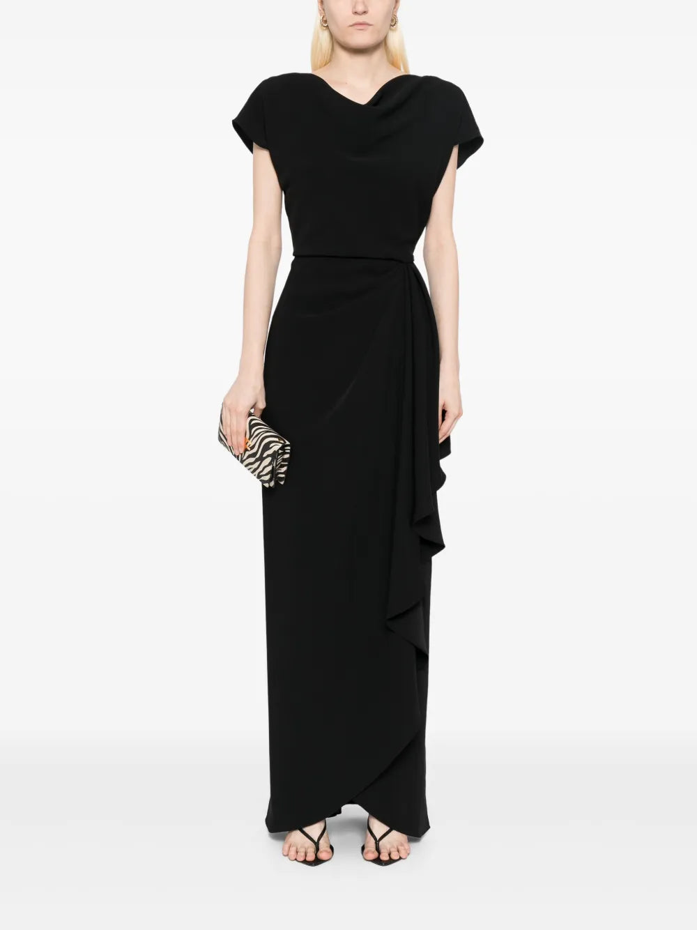 Draped Crepe Gown