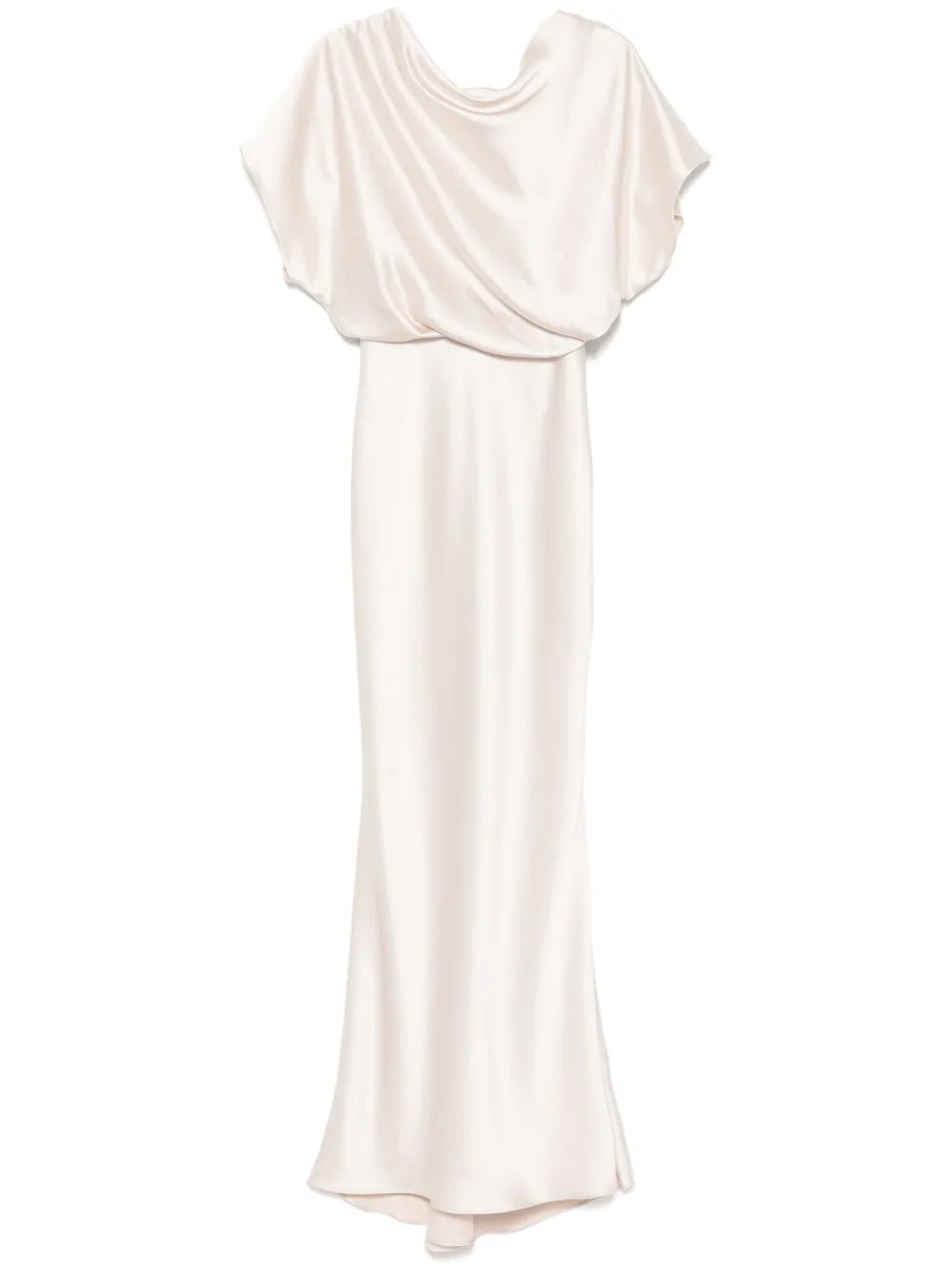 Draped Satin Gown