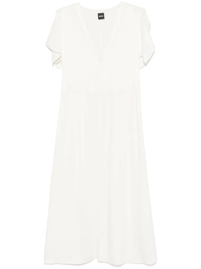 V-Neck Midi Dress