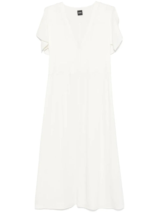 V-Neck Midi Dress