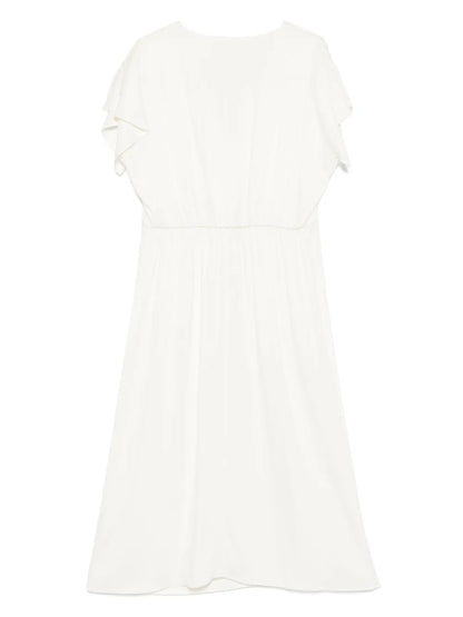 V-Neck Midi Dress