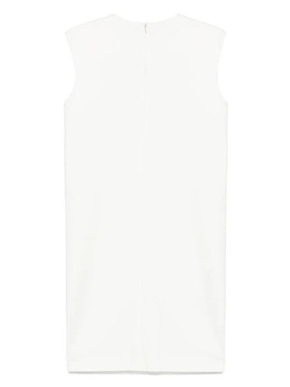 Buttoned-Shoulders Mini Dress