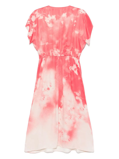 Floral-Print Midi Dress