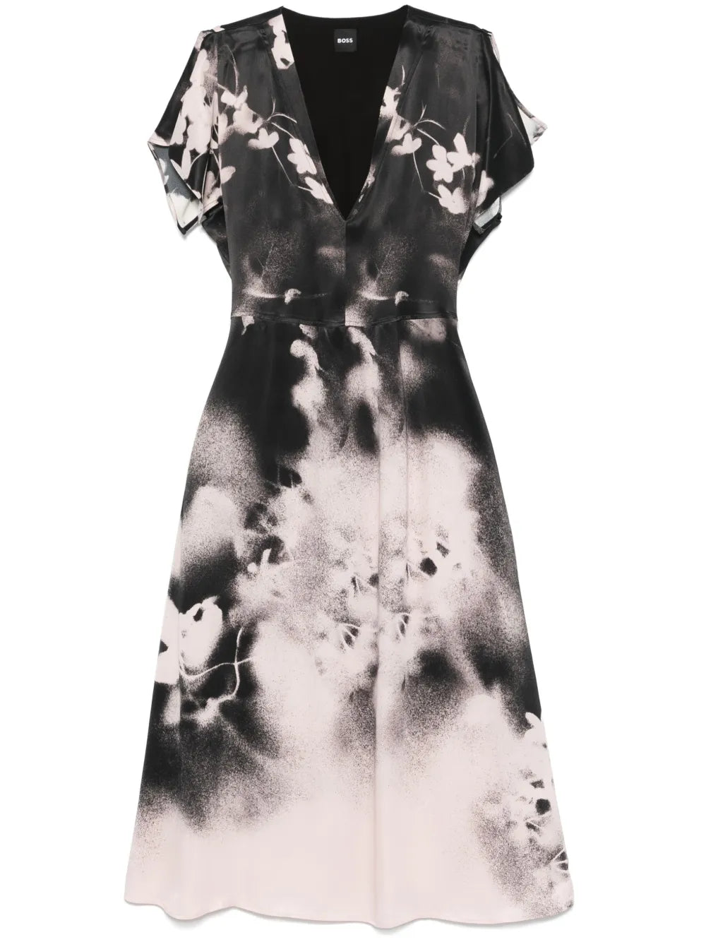 Floral-Print Midi Dress