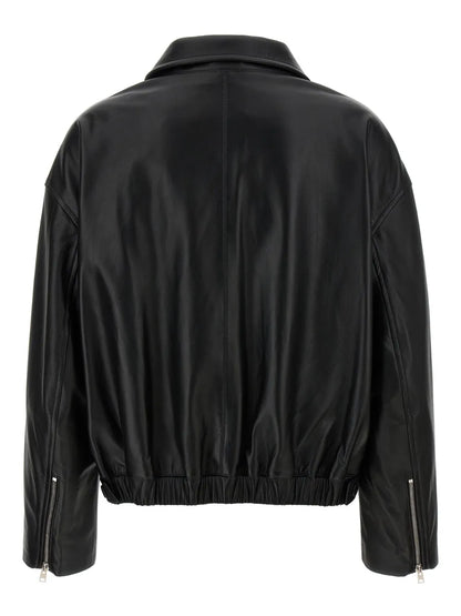 Leather Bomber Jacket