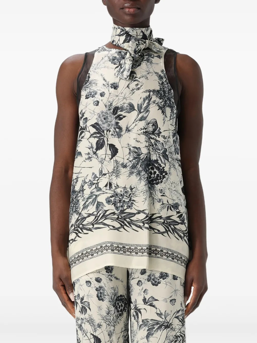 Floral-Print Top