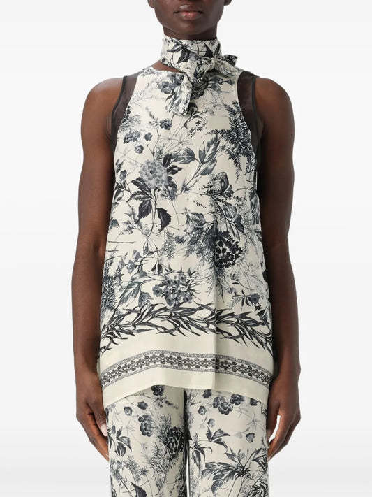 Floral-Print Top