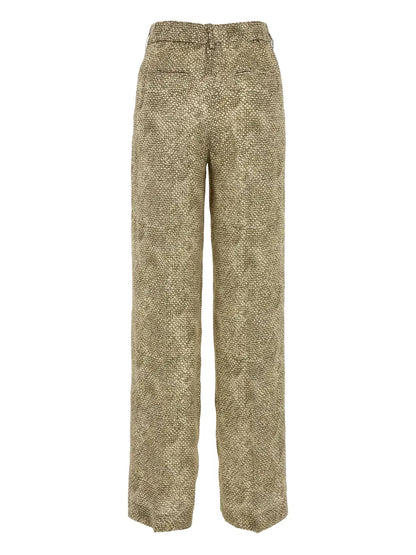 Printed Satin Trousers