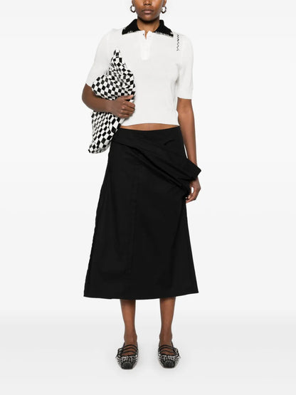 Contrastíng-Collar Polo Shirt