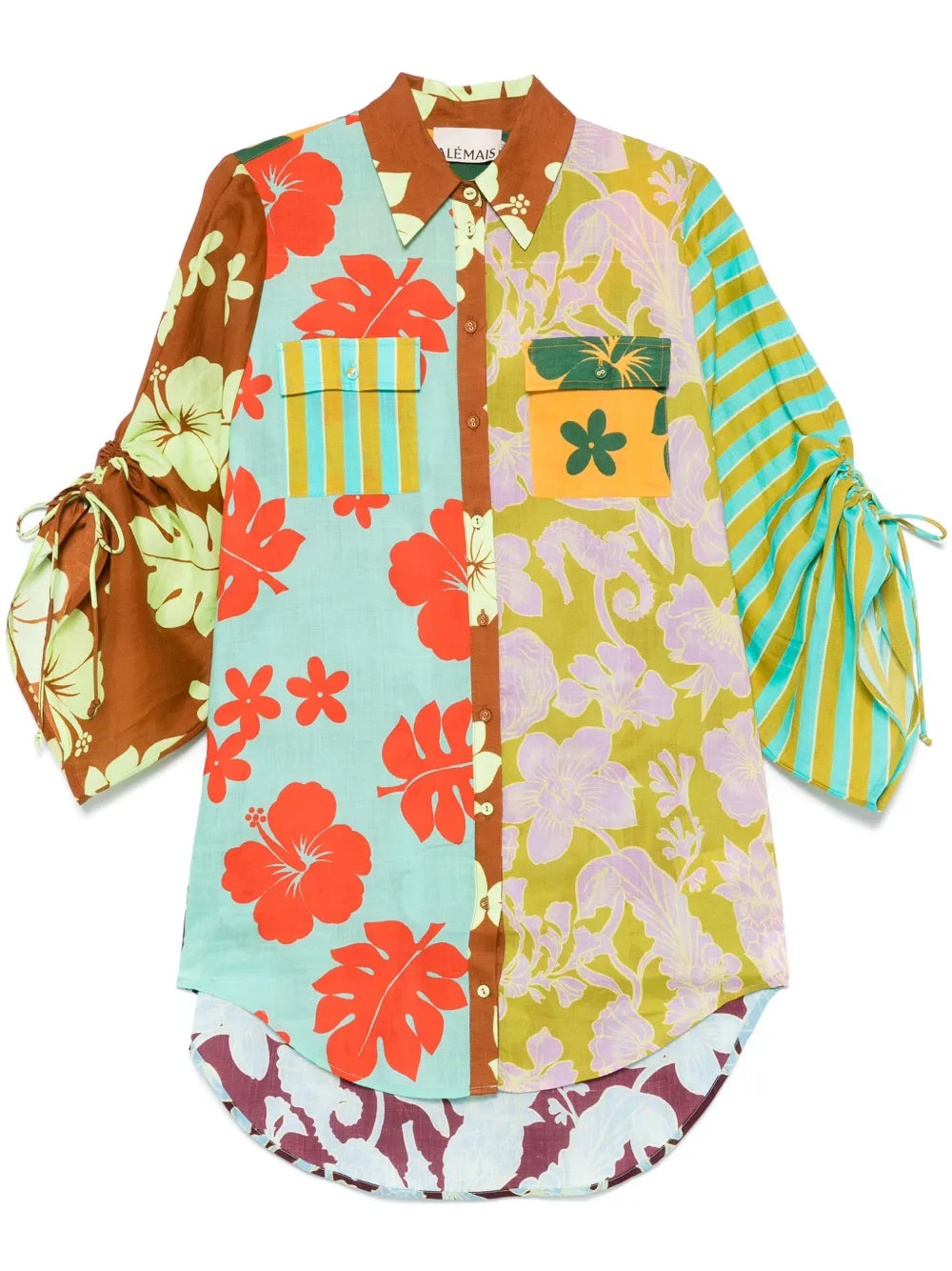 Poppy Spliced Shirt